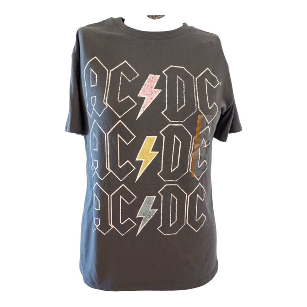 AC/DC Graphic Band Tee Small Lightning Bolt T-Shirt
